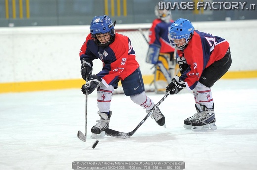 2011-03-27 Aosta 387 Hockey Milano Rossoblu U10-Aosta Gialli - Simone Battelli